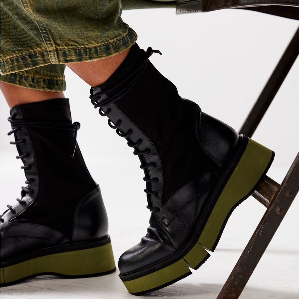 Free People X Paloma Barcelo Jade Combat Boots